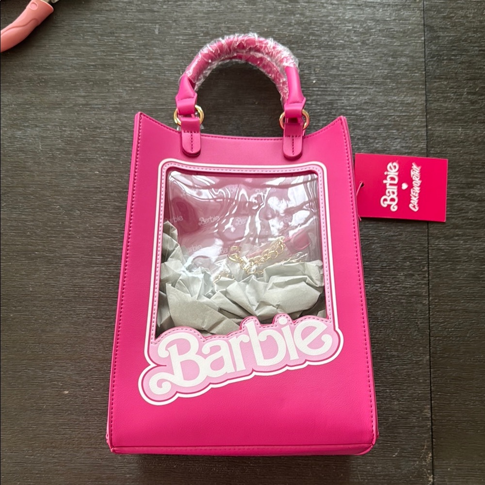 NWT Barbie Pink Cakeworthy Clear Window Purse 👛 🩷